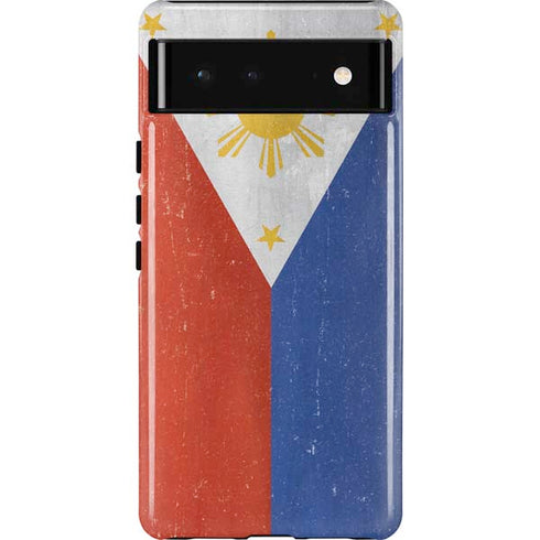 Philippines Flag Distressed Pixel Cases